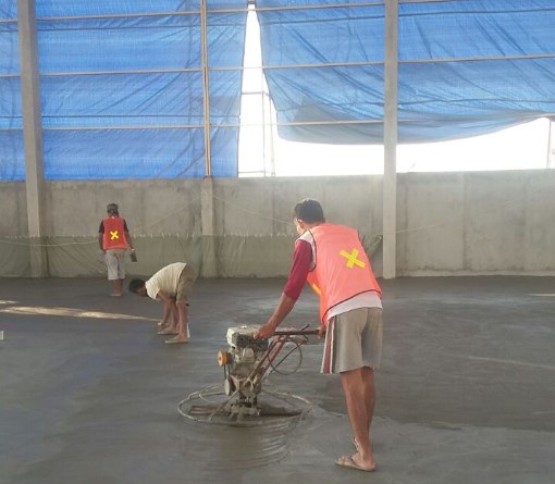 Pekerjaan Floor Hardener untuk Lantai Pabrik